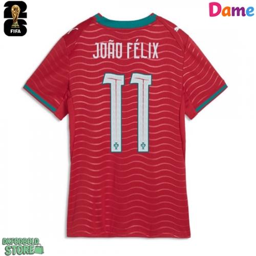 Portugal Joao Felix #11 Replika Hjemmebanetrøje Dame VM 2026 Kortærmet